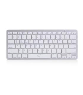 Ewent EW3161 teclado Bluetooth QWERTY Espaol Plata, Blanco