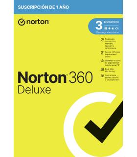 Norton 360 Deluxe Seguridad de antivirus Base Español 1 licencia(s) 1 año(s)