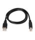 AISENS A101-0007 cable USB USB 2.0 3 m USB A USB B Negro