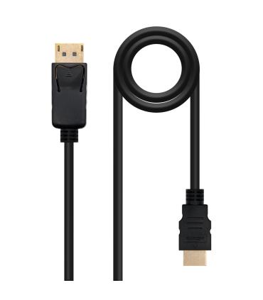 Nanocable Cable Conversor DISPLAYPORT a HDMI, DP M - HDMI M, Negro, 1 m