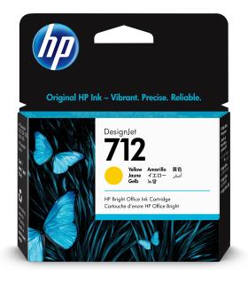 HP Cartucho de Tinta DesignJet 712 amarillo de 29 ml