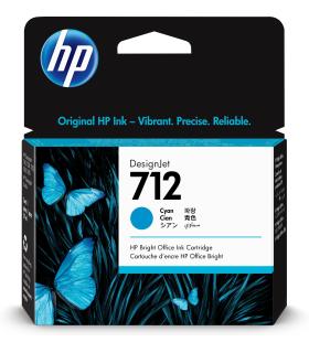 HP Cartucho de Tinta DesignJet 712 cian de 29 ml