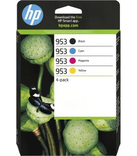 HP Paquete de 4 cartuchos de tinta Original 953 negro cian magenta amarillo