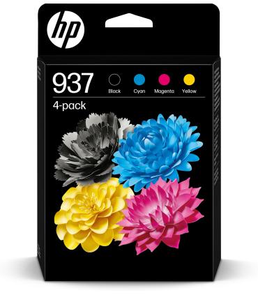 HP Paquete de 4 Cartuchos de Tinta Original 937 CMYK