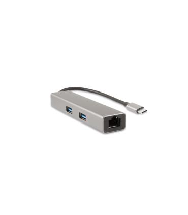 CoolBox Hub miniDOCK4 USB-C Alámbrico USB 3.2 Gen 1 (3.1 Gen 1) Type-C Acero