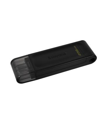 Kingston Technology DataTraveler 70 unidad flash USB 256 GB USB Tipo C 3.2 Gen 1 (3.1 Gen 1) Negro