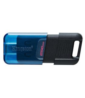 Kingston Technology DataTraveler 80 M unidad flash USB 256 GB USB Tipo C 3.2 Gen 1 (3.1 Gen 1) Negro, Azul