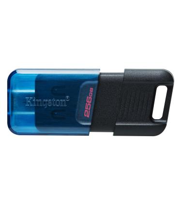 Kingston Technology DataTraveler 80 M unidad flash USB 256 GB USB Tipo C 3.2 Gen 1 (3.1 Gen 1) Negro, Azul