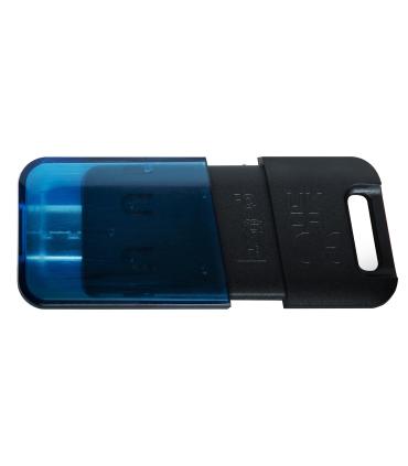 Kingston Technology DataTraveler 80 M unidad flash USB 256 GB USB Tipo C 3.2 Gen 1 (3.1 Gen 1) Negro, Azul