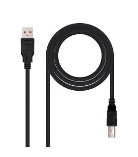 Nanocable 10.01.0102-BK cable USB USB 2.0 1 m USB A USB B Negro