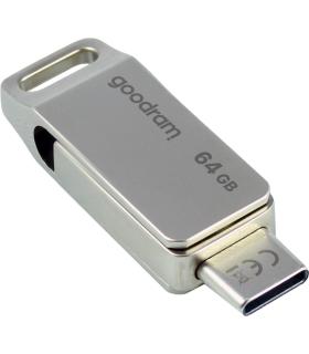 Goodram ODA3 unidad flash USB 64 GB USB Type-A   USB Type-C 3.2 Gen 1 (3.1 Gen 1) Plata