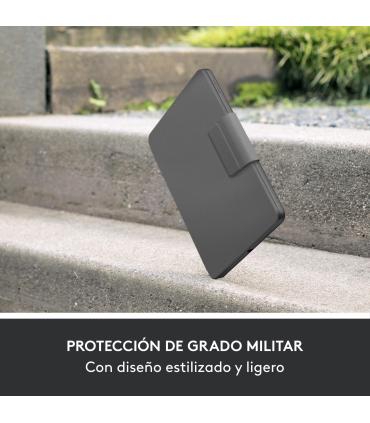 Logitech Rugged Folio QWERTY Español Smart Connector Grafito