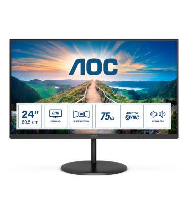 AOC V4 Q24V4EA LED display 60,5 cm (23.8") 2560 x 1440 Pixeles 2K Ultra HD Negro