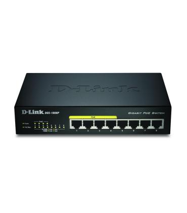 D-Link DGS-1008P E switch No administrado L2 Energía sobre Ethernet (PoE) Negro