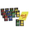 PACK 10+2 MARCADORES INDEX 25,4X43,2MM COLORES SURTIDOS 680P10+2 POST-IT 7000081628