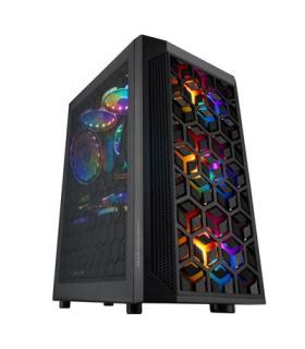 Caja Microatx Gaming Mars Gaming Mcmesh Black Diseo Compacto Frontal Mesh Con 3 Ventiladores De 120mm Ventalas Laterales Dis