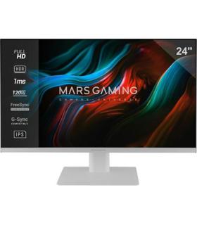 Monitor 24 Displayport Hdmi Vga Mars Gaming Mv24 Ips Fhd 120hz 1ms 250cd/m Vesa 100x100 Blanco