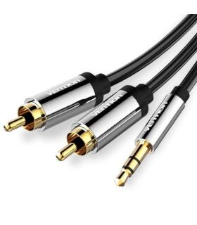 Cable Estreo Vention BCFBJ/ Jack 3.5 Macho - 2x RCA Macho/ 5m/ Negro