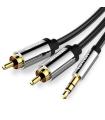 Cable Estreo Vention BCFBJ/ Jack 3.5 Macho - 2x RCA Macho/ 5m/ Negro