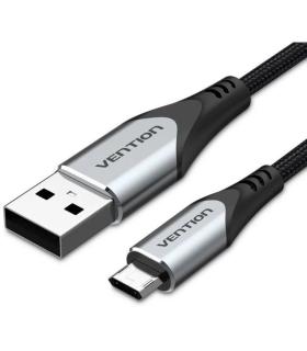 Cable USB 2.0 Vention COCHG/ USB Macho - MicroUSB Macho/ 480Mbps/ 1.5m/ Negro