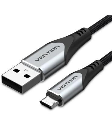 Cable USB 2.0 Vention COCHG/ USB Macho - MicroUSB Macho/ 480Mbps/ 1.5m/ Negro