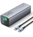 Powerbank 27000mAh Vention FHVH0/ 140W/ Gris/ Incluye Cable USB Tipo-C Y Lightning