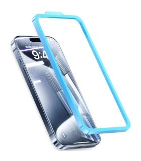 Protector de Pantalla de Cristal Templado Vention KUMTCA-30 para iPhone 15 Plus + Herramienta de Instalacin