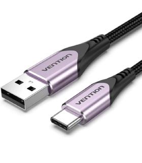 Cable USB 2.0 Tipo-C Vention CODVF/ USB Tipo-C Macho - USB Macho/ 480Mbps/ 1m/ Purpura