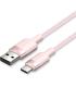 Cable USB 2.0 Tipo-C Vention CTNPF/ USB Tipo-C Macho - USB Macho/ Hasta 60W/ 480Mbps/ 1m/ Rosa