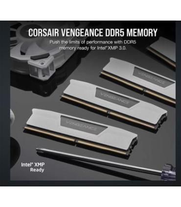 MEMORIA CORSAIR DDR5 32GB 2X16GB PC5600 VENGEANCE BLANCA CMK32GX5M2B5600C40W