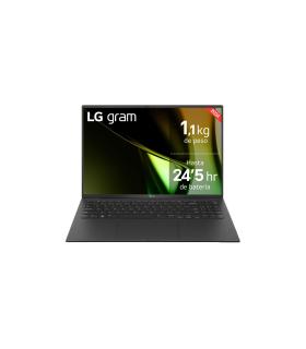 LG Gram 16ZD90S Intel Core Ultra 7 155H Portátil 40,6 cm (16") WQXGA 16 GB LPDDR5-SDRAM 512 GB SSD Wi-Fi 6E (802.11ax) Negro