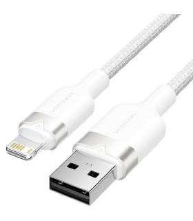 Cable USB Lightning Vention LANWF/ USB Macho - Lightning Macho/ 480Mbps/ 1m/ Blanco