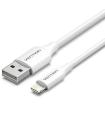 Cable USB 2.0 Lightning Vention LAIWF/ USB Macho - Lightning Macho/ 480Mbps/ 1m/ Blanco