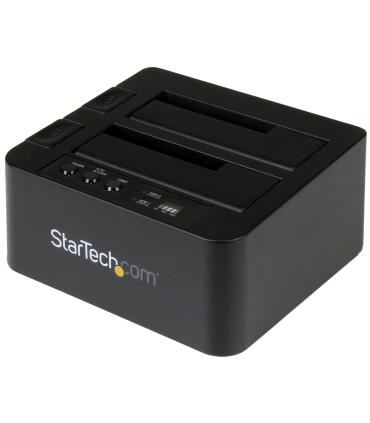 StarTech.com Duplicador Clonador Autónomo de Discos Duros o SSD SATA - Copiador de 2 Bahías - Base de Acoplamiento USB 3.1