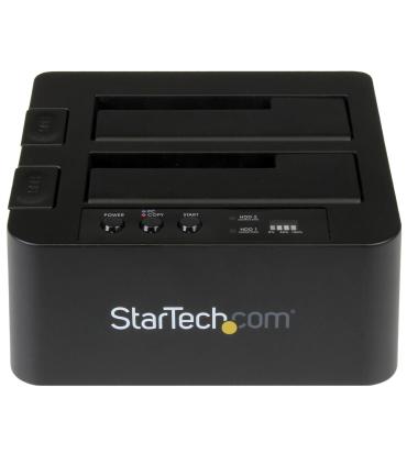 StarTech.com Duplicador Clonador Autónomo de Discos Duros o SSD SATA - Copiador de 2 Bahías - Base de Acoplamiento USB 3.1