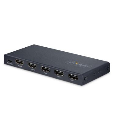 StarTech.com Switch Conmutador HDMI de 4 Puertos de 8K a 60Hz - Switch Selector HDMI 2.1 de 4K a 120Hz HDR10+ UHD - 4 Puertos