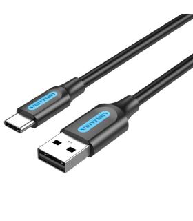 Cable USB 2.0 Tipo-C Vention COKBG/ USB Macho - USB Tipo-C Macho/ Hasta 60W/ 480Mbps/ 1.5m/ Gris