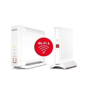 FRITZ! Mesh Set 4060 + 3000 AX INT Tribanda (2,4 GHz 5 GHz 5 GHz) Wi-Fi 6 (802.11ax) Blanco 4x4