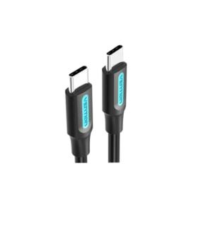 Cable USB 2.0 Tipo-C Vention COSBH/ USB Tipo-C Macho - USB Tipo-C Macho/ Hasta 60W/ 480Mbps/ 2m/ Negro