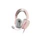 Headset Mars Gaming Mhax Pink Jack 3.5mm Altavoces Hi-fi De 53mm Microfono Extraible Iluminacion Rgb Compatible Ps4, Xbox, Sw