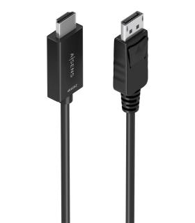 AISENS Cable conversor DisplayPort a HDMI 4K@60Hz, DP M-HDMI M, Negro, 1.5m