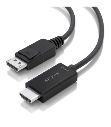 AISENS Cable conversor DisplayPort a HDMI 4K@60Hz, DP M-HDMI M, Negro, 1.5m