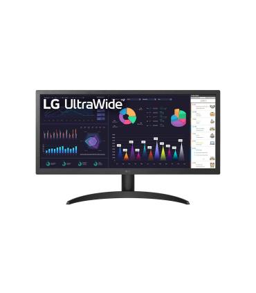 LG 26WQ500-B pantalla para PC 65,3 cm (25.7") 2560 x 1080 Pixeles 4K Ultra HD LCD Negro