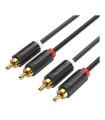 Cable Estreo Vention BCMBF/ 2x RCA Macho - 2x RCA Macho/ 1m/ Negro