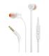 Auriculares Intrauditivos JBL Tune 160/ con Micrfono/ Jack 3.5/ Blancos