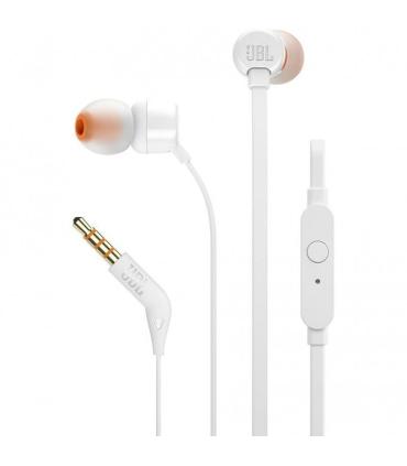 Auriculares Intrauditivos JBL Tune 160/ con Micrfono/ Jack 3.5/ Blancos