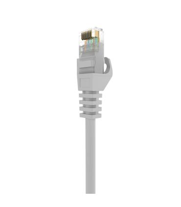 AISENS Cable de Red Latiguillo RJ45 LSZH Cat.6A 500 Mhz UTP AWG24, Gris, 20M