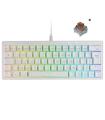 Teclado Gaming Mecnico Mars Gaming MKMINIPRO/ Switch Marrn/ Blanco