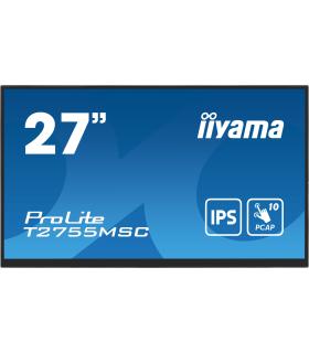 iiyama ProLite T2755MSC-B1 pantalla para PC 68,6 cm (27") 1920 x 1080 Pixeles Full HD LED Pantalla táctil Mesa Negro