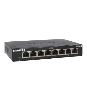 NETGEAR GS308-300PES switch No administrado L2 Gigabit Ethernet (10 100 1000) Negro